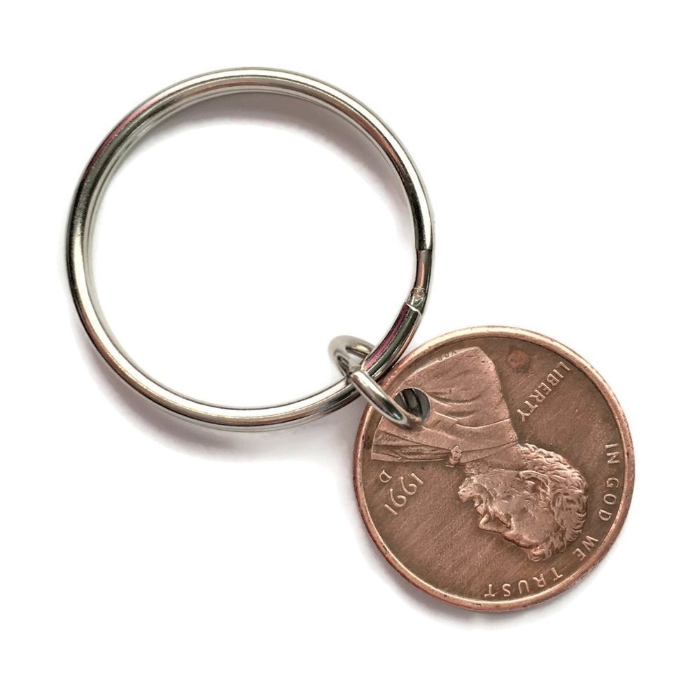2010-2022 Lucky Penny Keychain Handmade Copper Coin Money Stainless 4for$20 - Picture 2 of 3